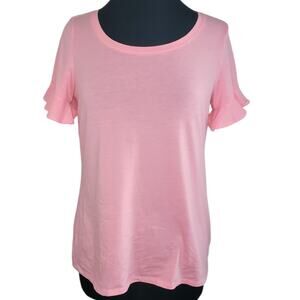 Lilly Pulitzer Pink Bell Sleeve Tee Spring 2019 Medium
